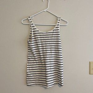 H&M Divided Black and White Striped Tank